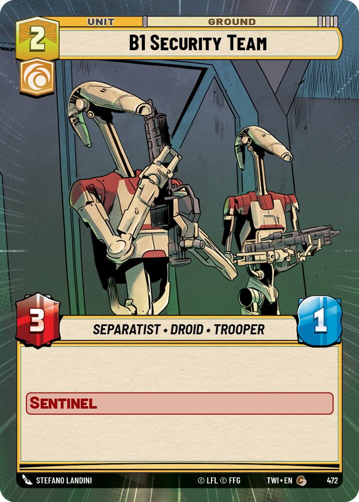 B1 Security Team (472) (Hyperspace) (472) [Twilight of the Republic] | Deep Dive Games St. Marys