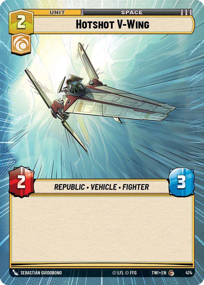 Hotshot V-Wing (474) (Hyperspace) (474) [Twilight of the Republic] | Deep Dive Games St. Marys