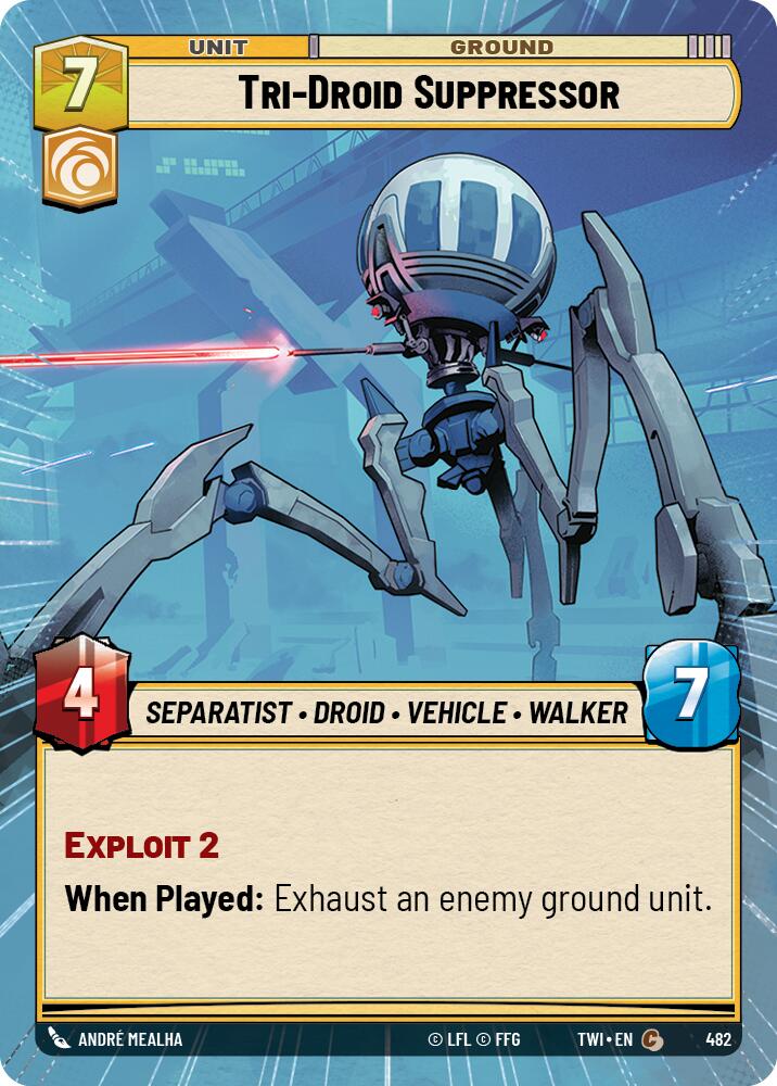 Tri-Droid Suppressor (482) (Hyperspace) (482) [Twilight of the Republic] | Deep Dive Games St. Marys