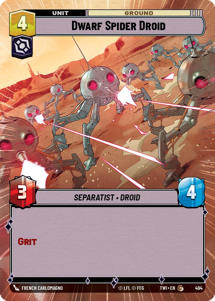 Dwarf Spider Droid (494) (Hyperspace) (494) [Twilight of the Republic] | Deep Dive Games St. Marys