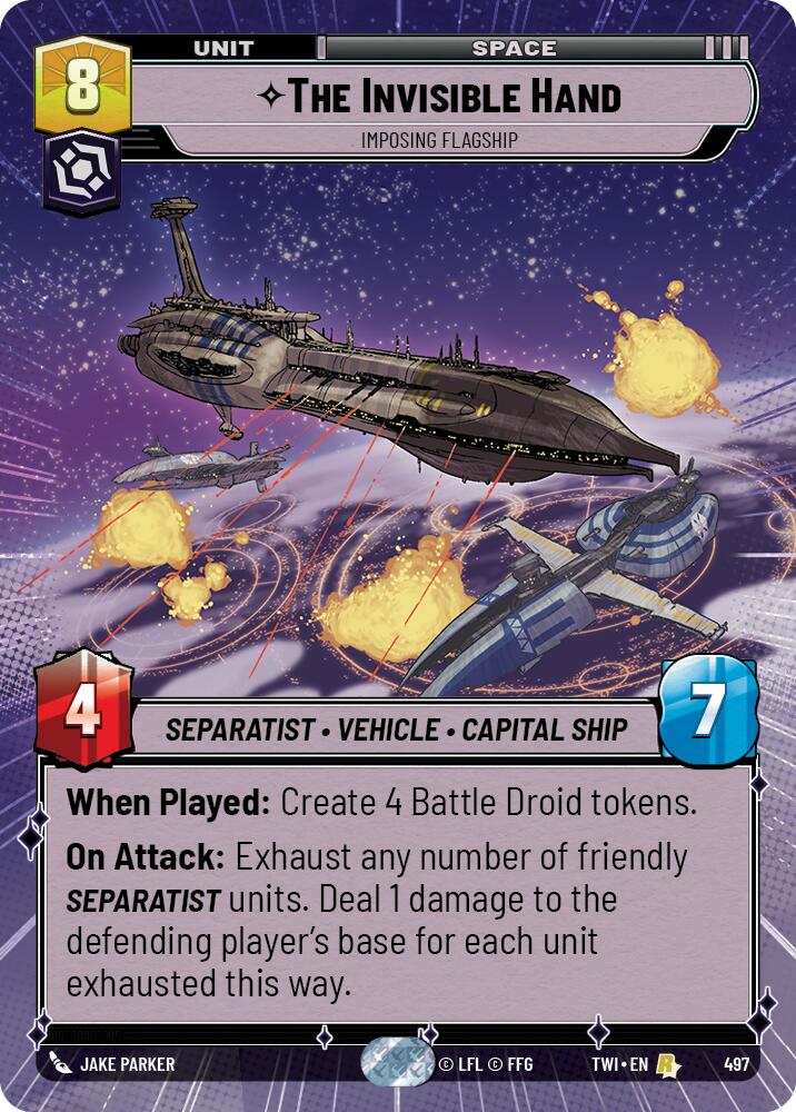 The Invisible Hand - Imposing Flagship (497) (Hyperspace) (497) [Twilight of the Republic] | Deep Dive Games St. Marys