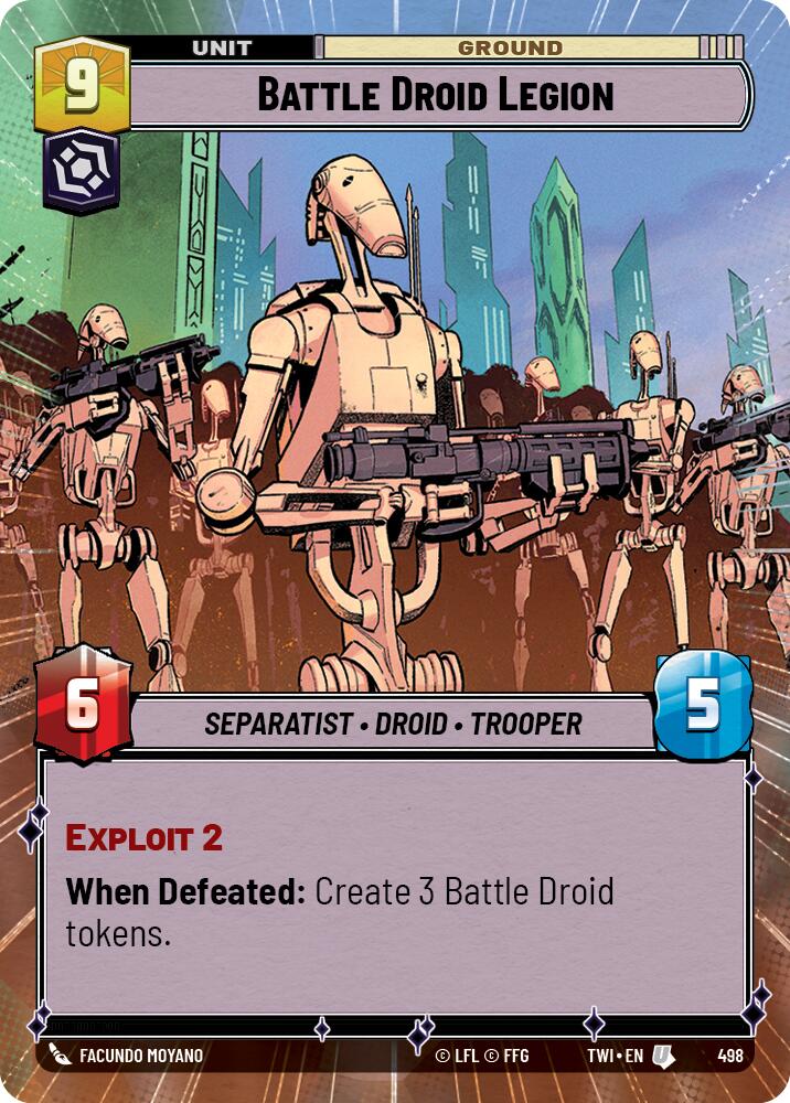 Battle Droid Legion (498) (Hyperspace) (498) [Twilight of the Republic] | Deep Dive Games St. Marys