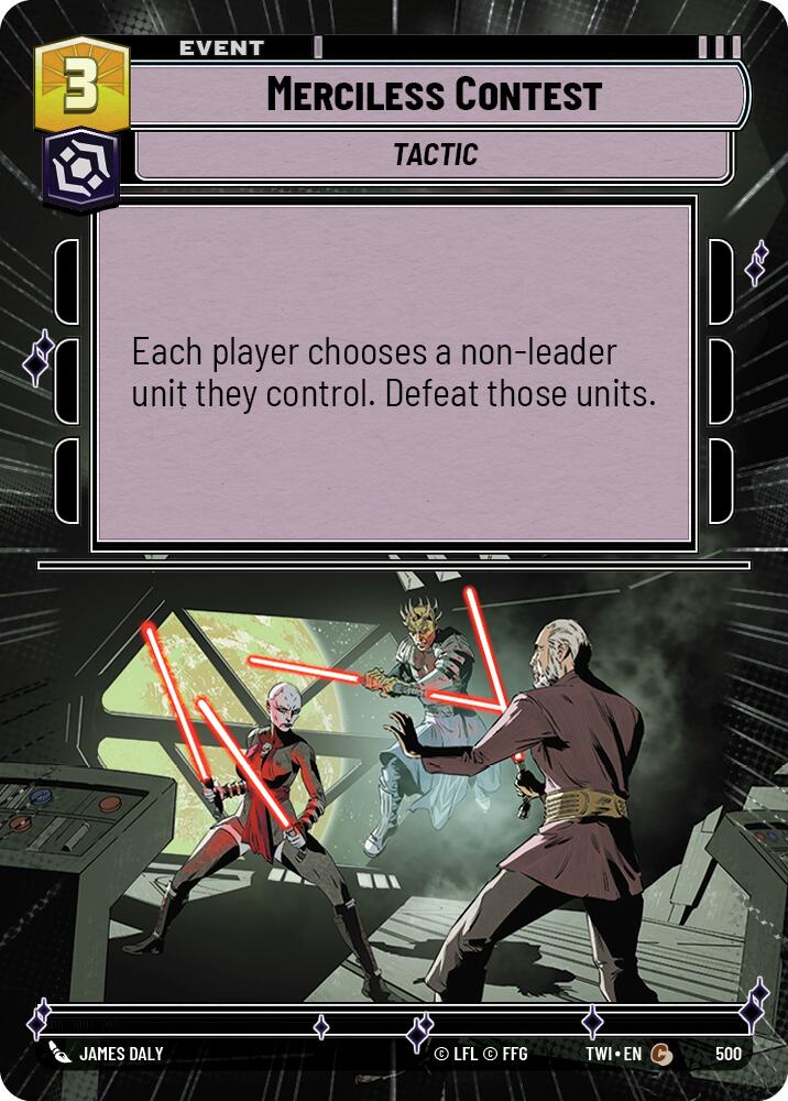 Merciless Contest (500) (Hyperspace) (500) [Twilight of the Republic] | Deep Dive Games St. Marys