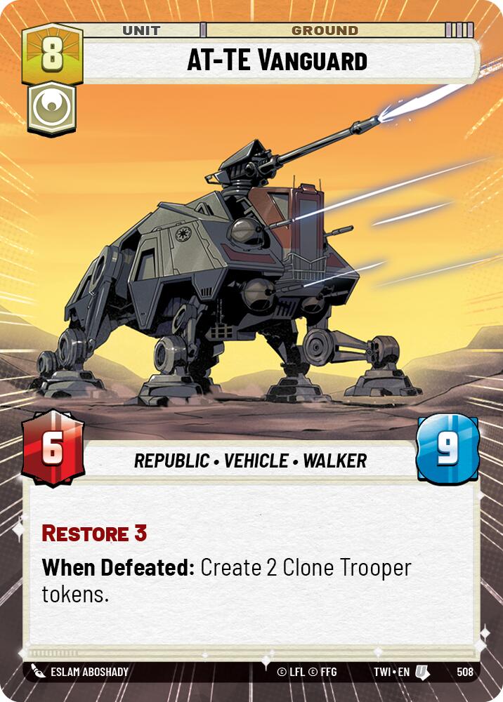 AT-TE Vanguard (508) (Hyperspace) (508) [Twilight of the Republic] | Deep Dive Games St. Marys