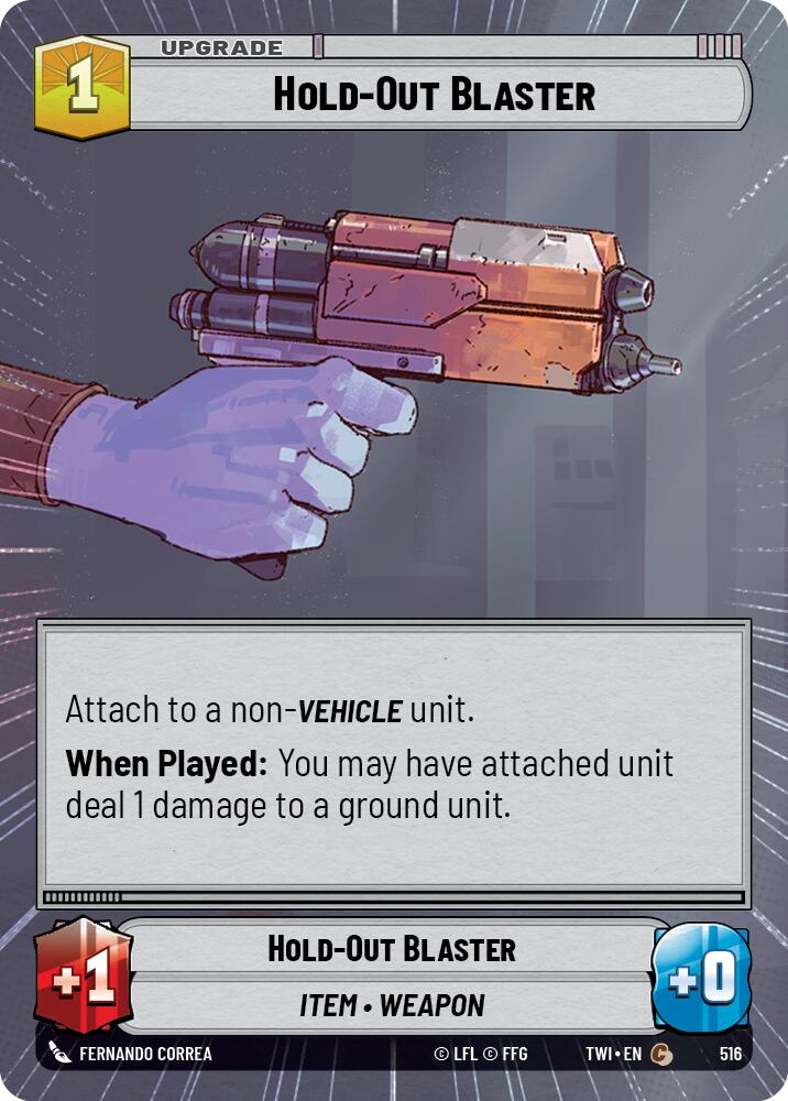 Hold-Out Blaster (516) (Hyperspace) (516) [Twilight of the Republic] | Deep Dive Games St. Marys