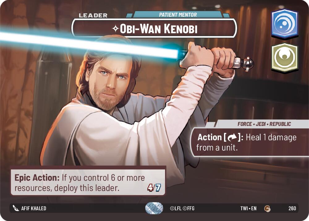Obi-Wan Kenobi - Patient Mentor (260) (Showcase) (260) [Twilight of the Republic] | Deep Dive Games St. Marys