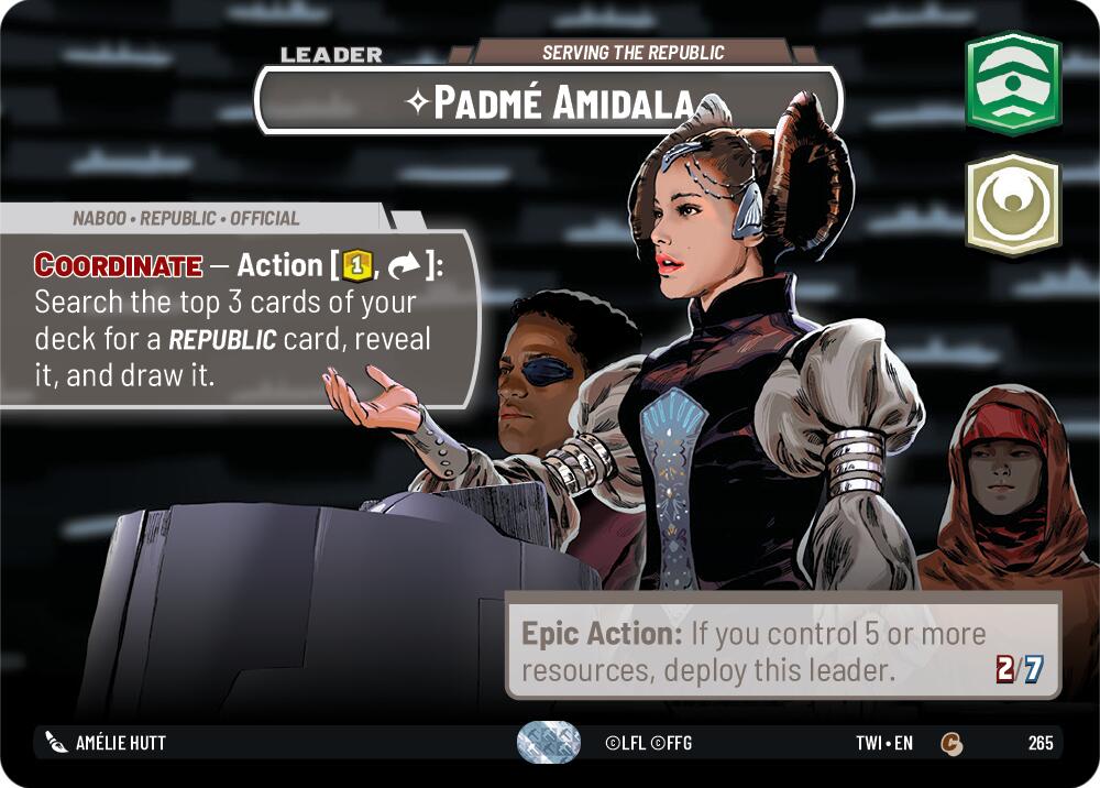 Padme Amidala - Serving the Republic (265) (Showcase) (265) [Twilight of the Republic] | Deep Dive Games St. Marys