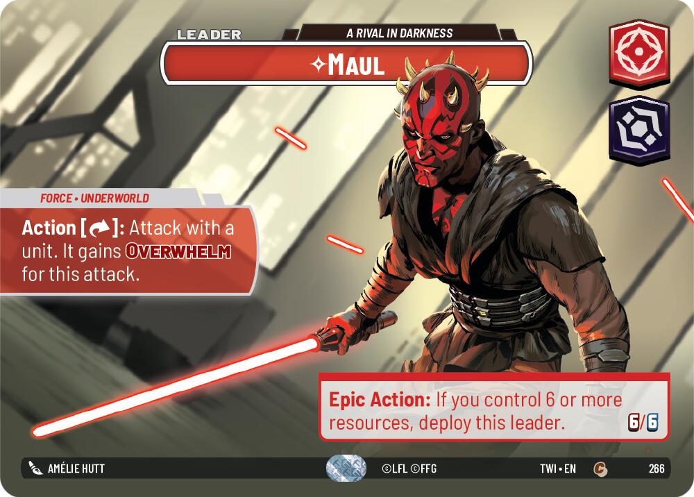 Maul - A Rival in Darkness (266) (Showcase) (266) [Twilight of the Republic] | Deep Dive Games St. Marys
