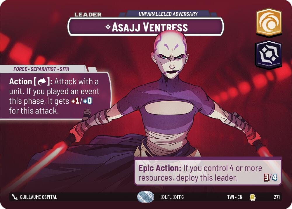Asajj Ventress - Unparalleled Adversary (271) (Showcase) (271) [Twilight of the Republic] | Deep Dive Games St. Marys