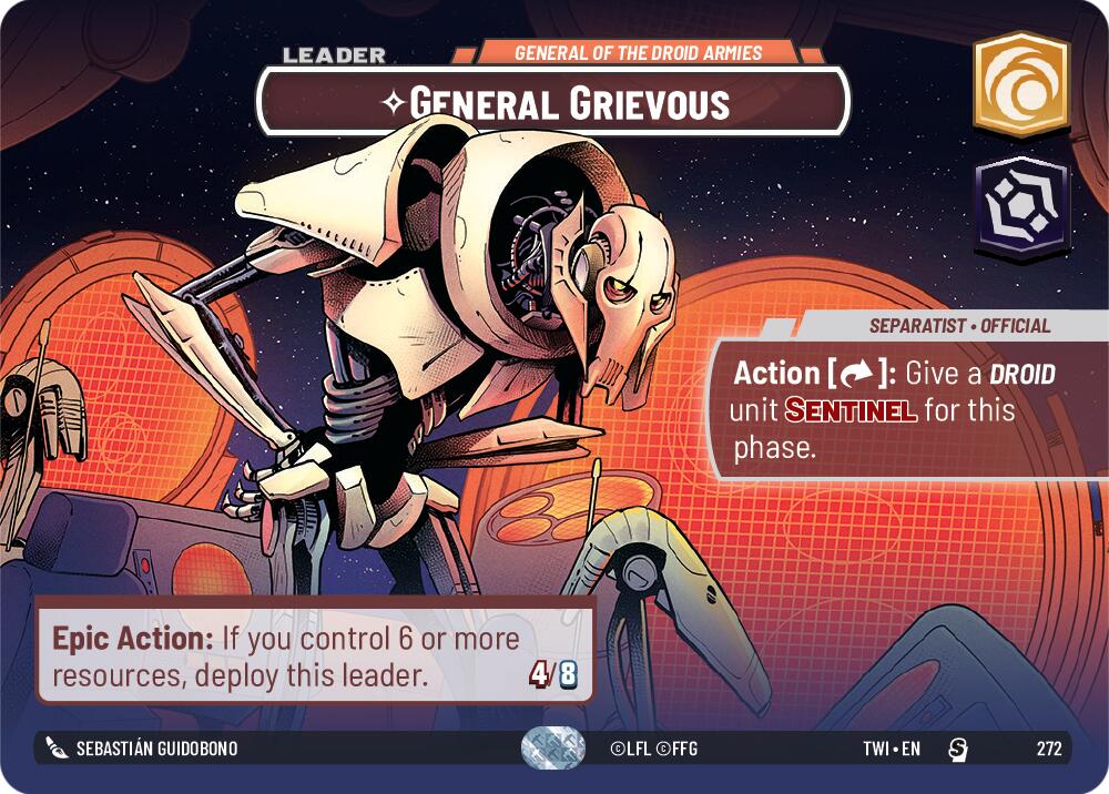 General Grievous - General of the Droid Armies (272) (Showcase) (272) [Twilight of the Republic] | Deep Dive Games St. Marys