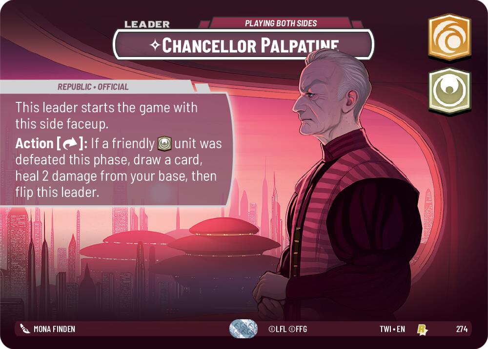 Chancellor Palpatine - Playing Both Sides (274) (Showcase) (274) [Twilight of the Republic] | Deep Dive Games St. Marys