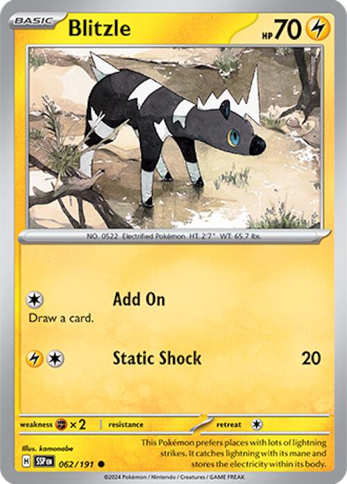 Blitzle (062/191) [Scarlet & Violet: Surging Sparks] | Deep Dive Games St. Marys