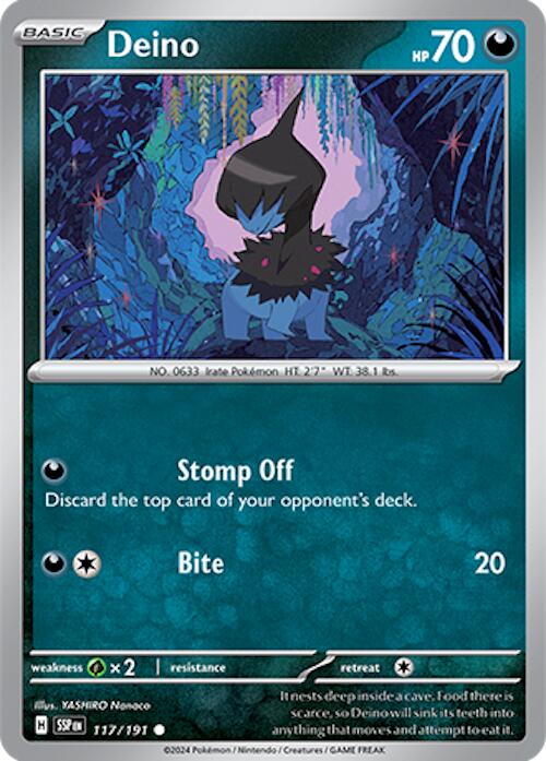 Deino (117/191) [Scarlet & Violet: Surging Sparks] | Deep Dive Games St. Marys