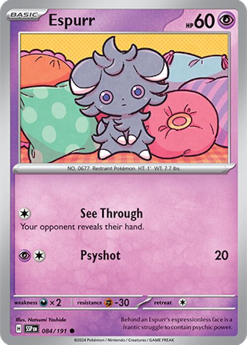 Espurr (084/191) [Scarlet & Violet: Surging Sparks] | Deep Dive Games St. Marys