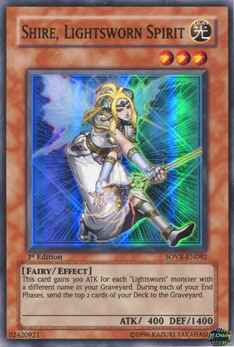Shire, Lightsworn Spirit [SOVR-EN082] Super Rare | Deep Dive Games St. Marys