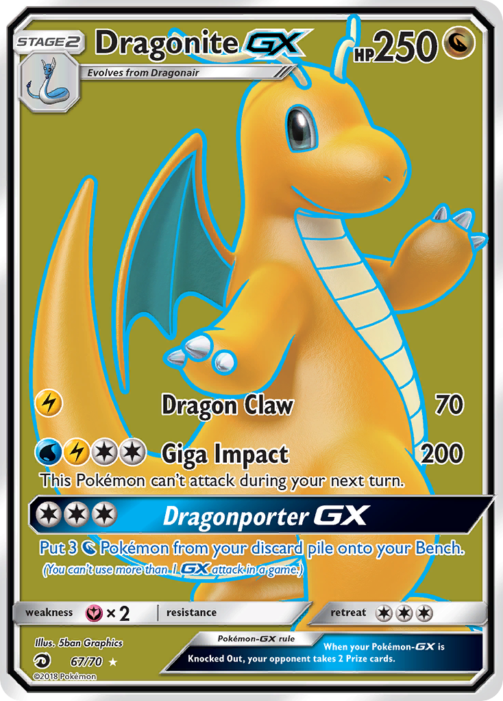 Dragonite GX (67/70) [Sun & Moon: Dragon Majesty] | Deep Dive Games St. Marys