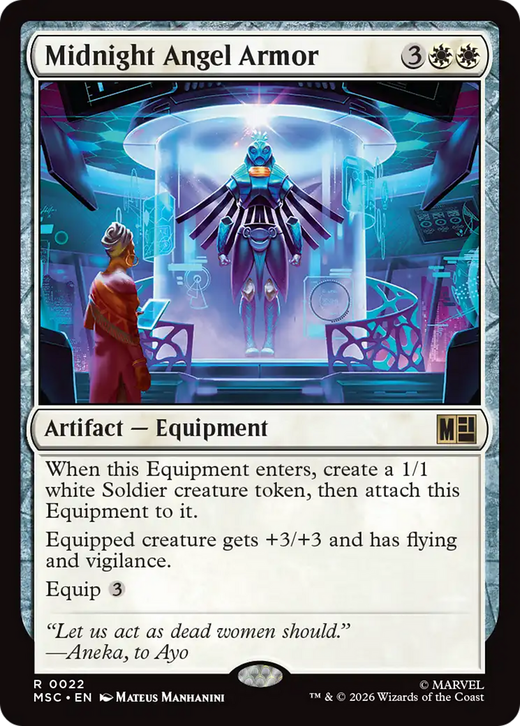 Midnight Angel Armor (Surge Foil) [Marvel Super Heroes Commander] | Deep Dive Games St. Marys