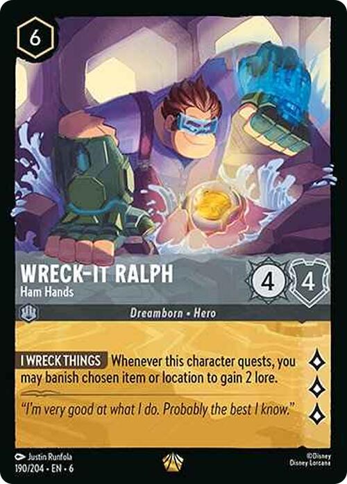 Wreck-It Ralph - Ham Hands (190/204) [Azurite Sea] | Deep Dive Games St. Marys