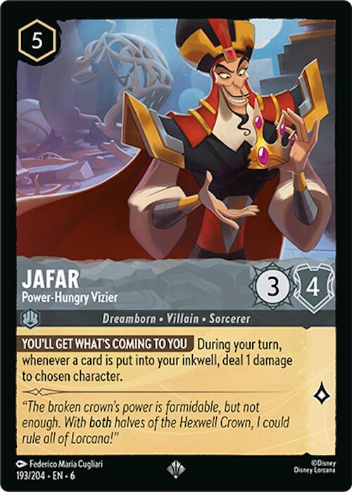 Jafar - Power-Hungry Vizier (193/204) [Azurite Sea] | Deep Dive Games St. Marys