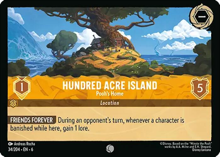 Hundred Acre Island - Pooh's Home (34/204) [Azurite Sea] | Deep Dive Games St. Marys