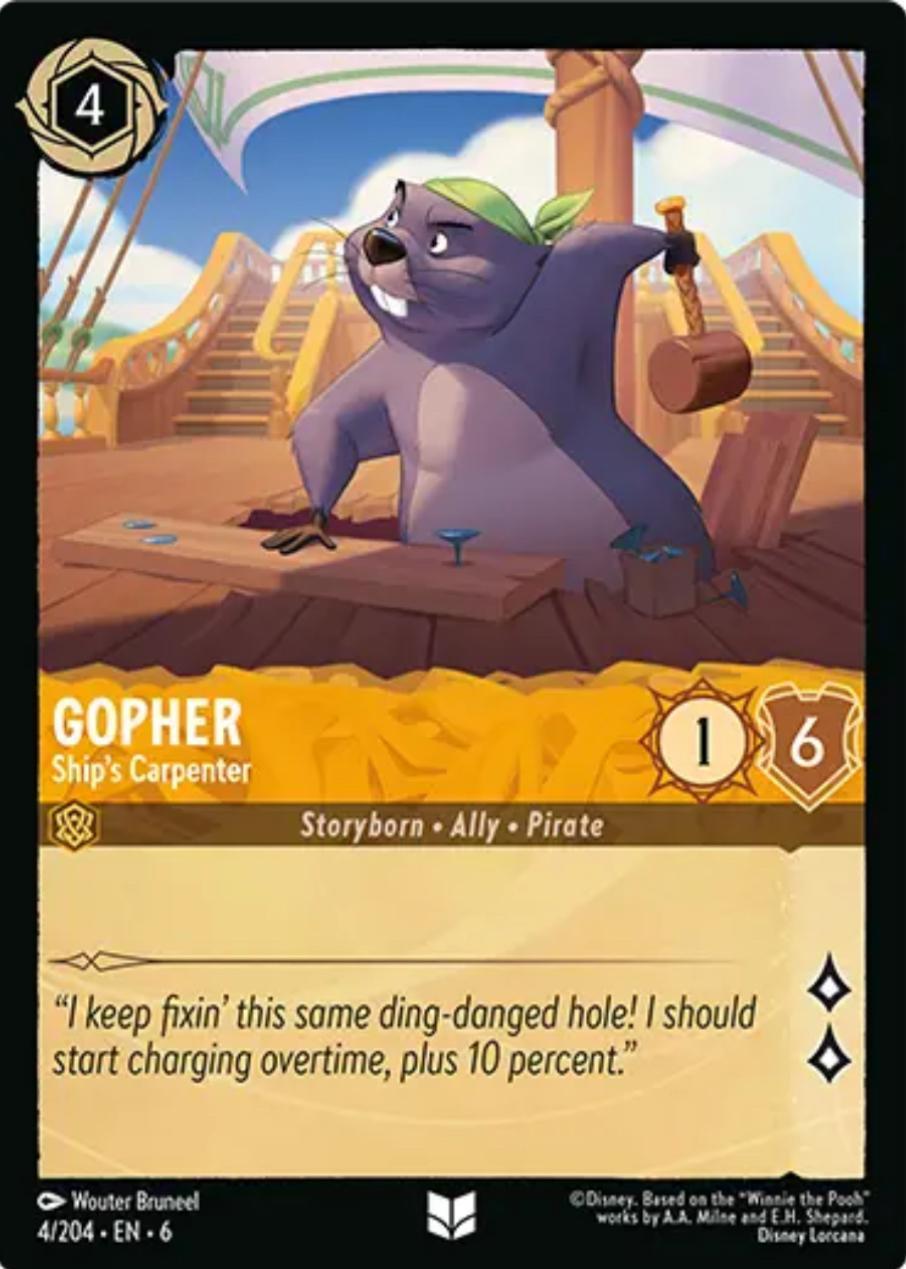 Gopher - Ship's Carpenter (4/204) [Azurite Sea] | Deep Dive Games St. Marys