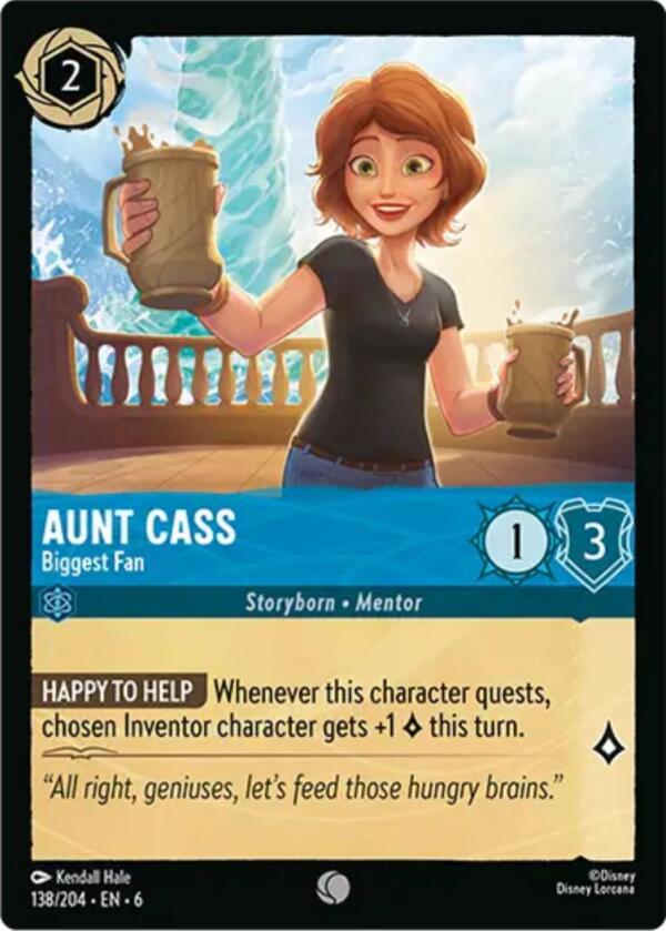 Aunt Cass - Biggest Fan (138/204) [Azurite Sea] | Deep Dive Games St. Marys