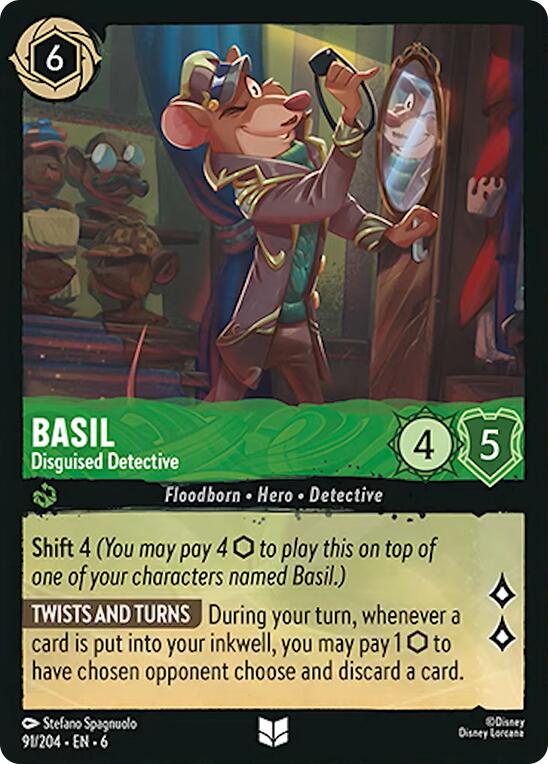 Basil - Disguised Detective (91/204) [Azurite Sea] | Deep Dive Games St. Marys