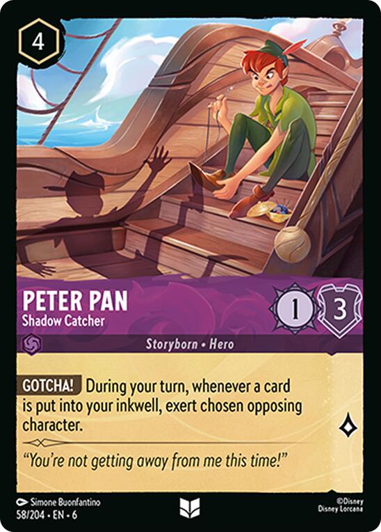 Peter Pan - Shadow Catcher (58/204) [Azurite Sea] | Deep Dive Games St. Marys
