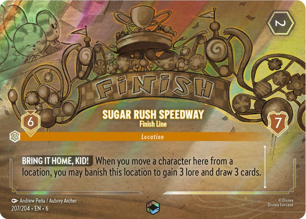 Sugar Rush Speedway - Finish Line (Enchanted) (207/204) [Azurite Sea] | Deep Dive Games St. Marys