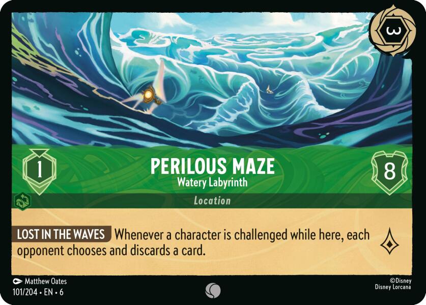 Perilous Maze - Watery Labyrinth (101/204) [Azurite Sea] | Deep Dive Games St. Marys