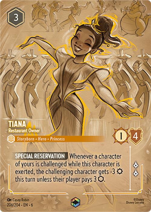 Tiana - Restaurant Owner (Enchanted) (206/204) [Azurite Sea] | Deep Dive Games St. Marys