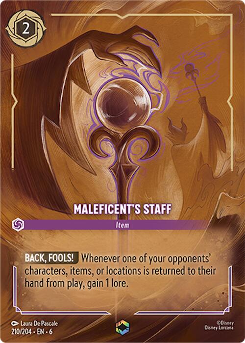 Maleficent's Staff (Enchanted) (210/204) [Azurite Sea] | Deep Dive Games St. Marys