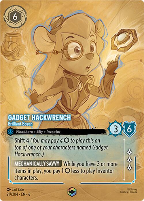 Gadget Hackwrench - Brilliant Bosun (Enchanted) (217/204) [Azurite Sea] | Deep Dive Games St. Marys