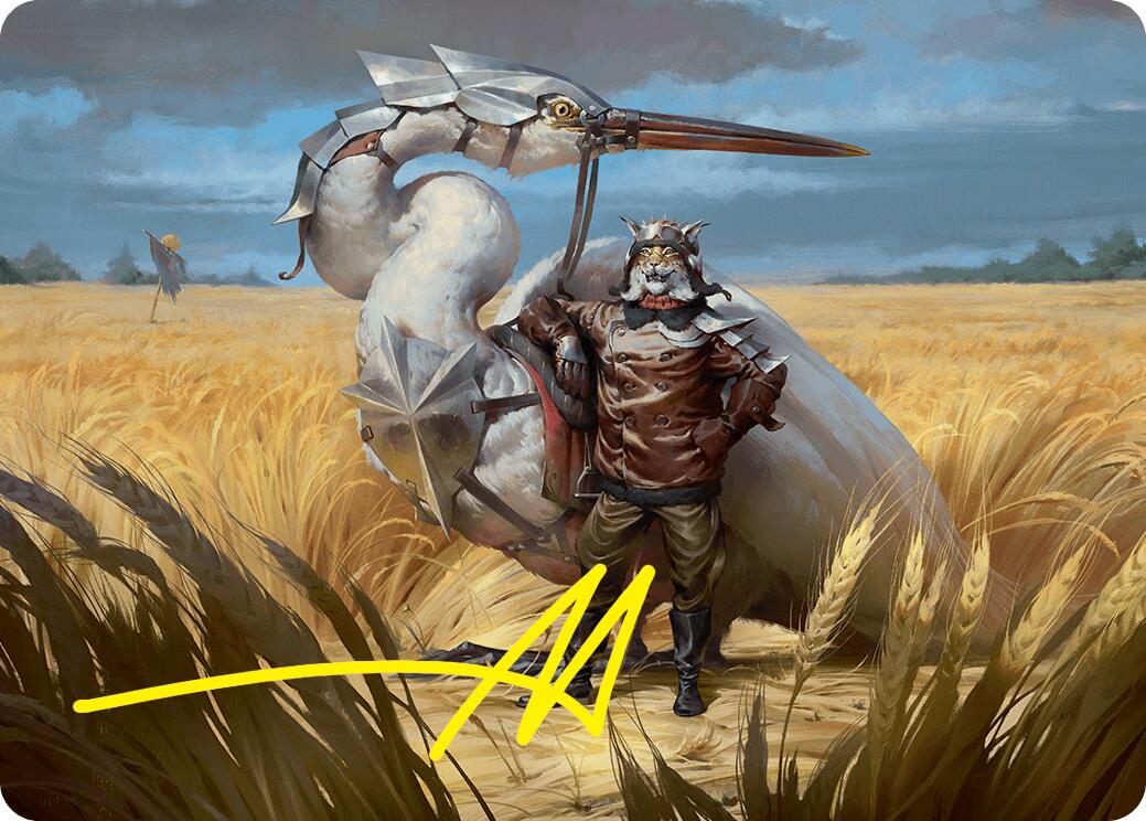 Skyknight Squire Art Card (4/54) (Gold-Stamped Signature) [Foundations Art Series] | Deep Dive Games St. Marys