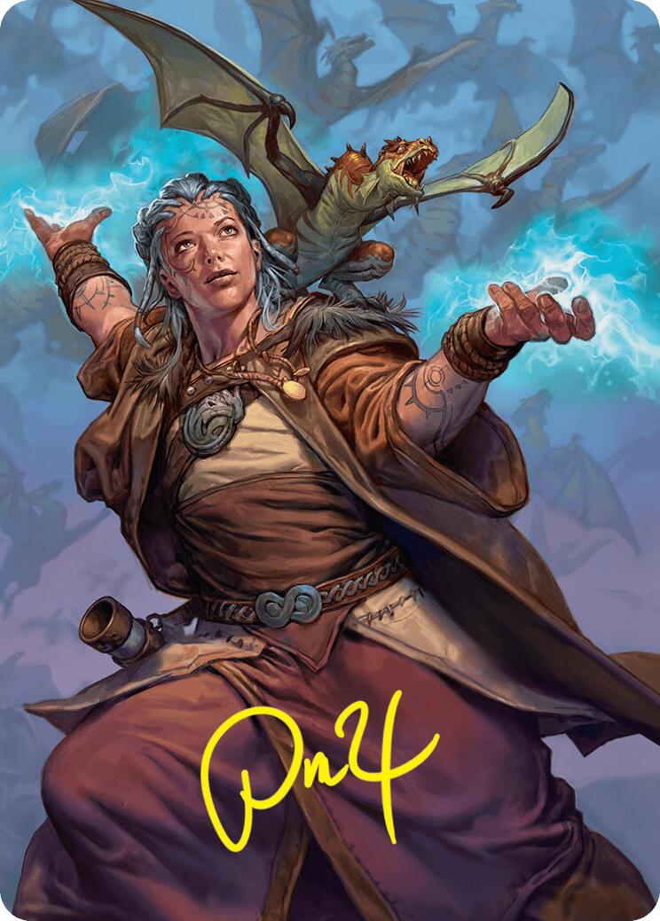 Drake Hatcher 2 Art Card (29/54) (Gold-Stamped Signature) [Foundations Art Series] | Deep Dive Games St. Marys
