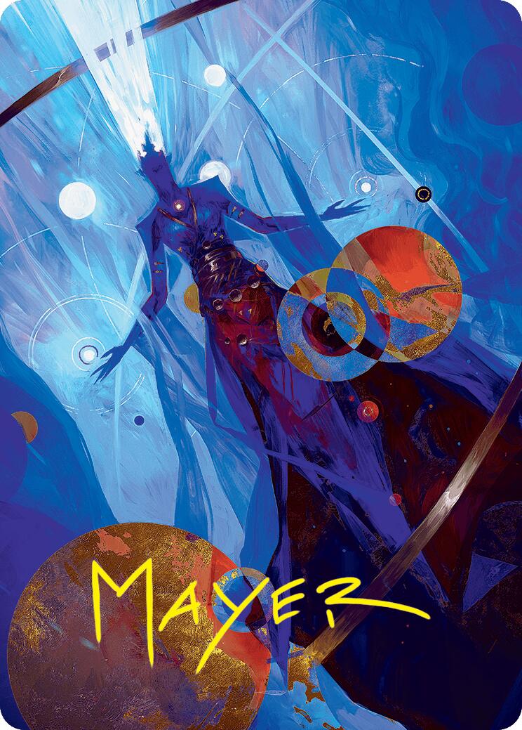 Omniscience Art Card (32/54) (Gold-Stamped Signature) [Foundations Art Series] | Deep Dive Games St. Marys