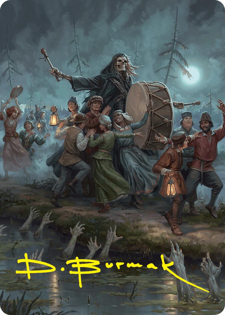 Blasphemous Edict Art Card (35/54) (Gold-Stamped Signature) [Foundations Art Series] | Deep Dive Games St. Marys