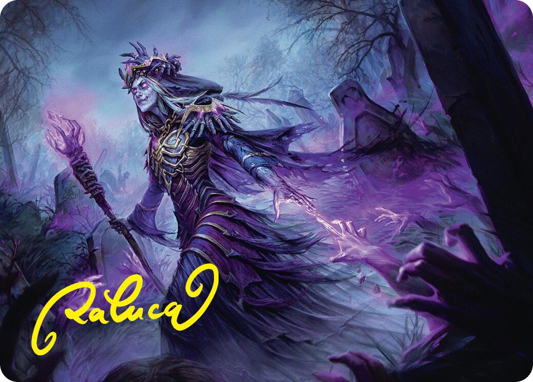 Zul Ashur, Lich Lord Art Card (10/54) (Gold-Stamped Signature) [Foundations Art Series] | Deep Dive Games St. Marys