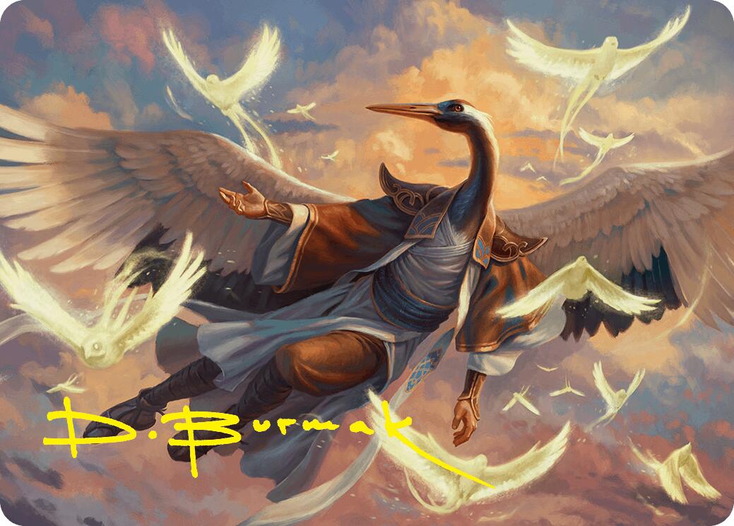 Kykar, Zephyr Awakener Art Card (16/54) (Gold-Stamped Signature) [Foundations Art Series] | Deep Dive Games St. Marys