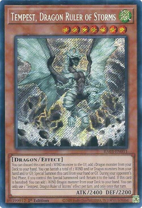 Tempest, Dragon Ruler of Storms (Secret Rare) [RA03-EN011] Secret Rare | Deep Dive Games St. Marys