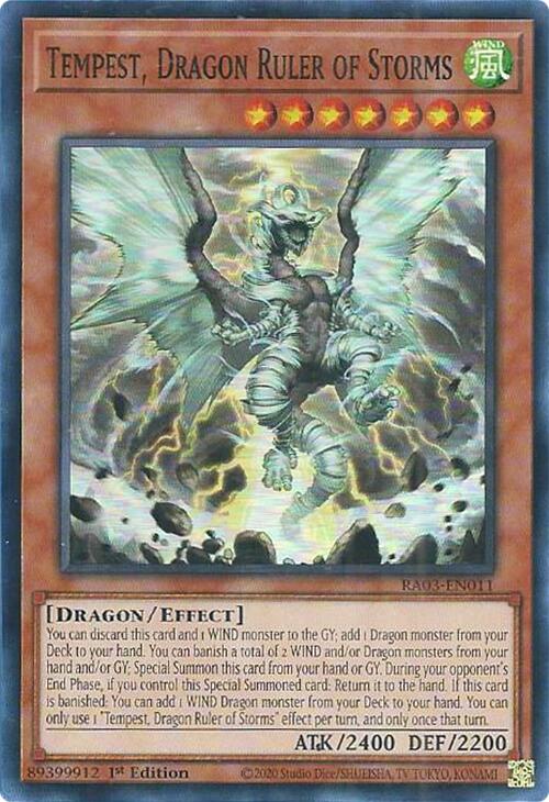 Tempest, Dragon Ruler of Storms [RA03-EN011] Super Rare | Deep Dive Games St. Marys