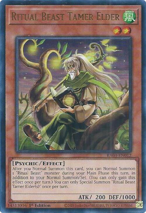 Ritual Beast Tamer Elder (UR) [RA03-EN012] Ultra Rare | Deep Dive Games St. Marys