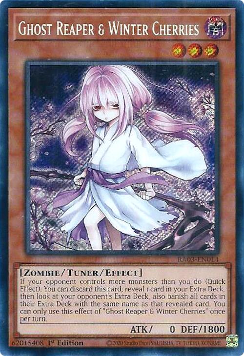 Ghost Reaper & Winter Cherries (Alternate Art) (Secret Rare) [RA03-EN014] Secret Rare | Deep Dive Games St. Marys