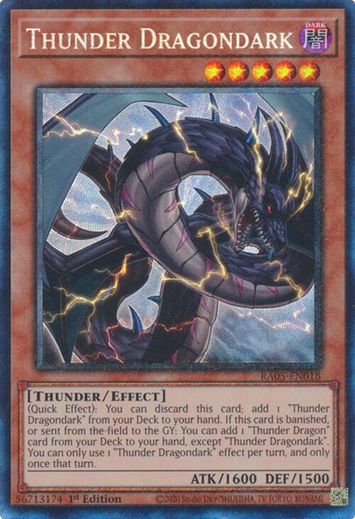 Thunder Dragondark (CR) [RA03-EN018] Prismatic Collector's Rare | Deep Dive Games St. Marys