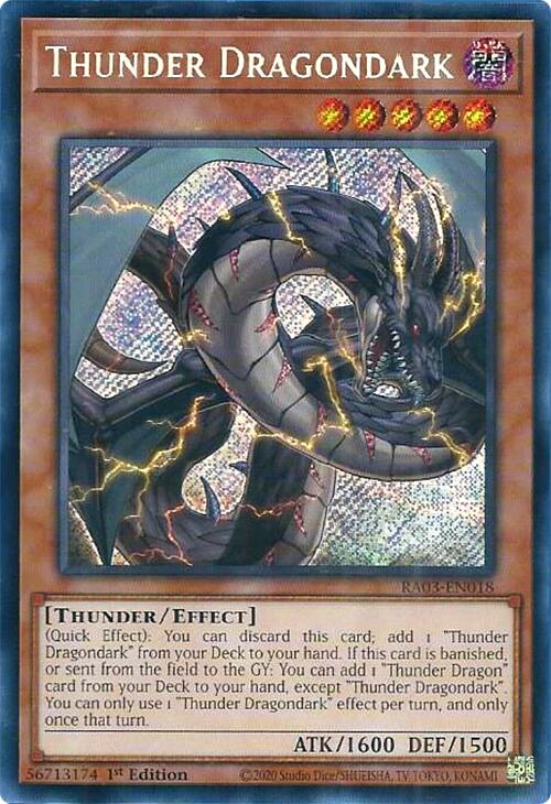 Thunder Dragondark (Secret Rare) [RA03-EN018] Secret Rare | Deep Dive Games St. Marys
