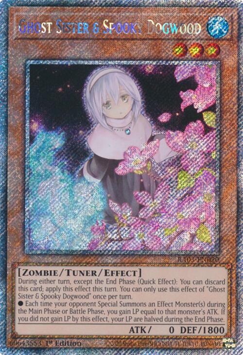Ghost Sister & Spooky Dogwood (Platinum Secret Rare) [RA03-EN020] Platinum Secret Rare | Deep Dive Games St. Marys