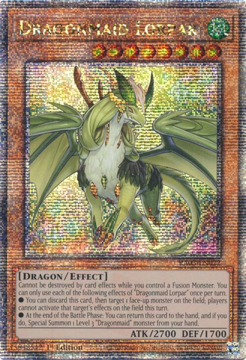 Dragonmaid Lorpar (Quarter Century Secret Rare) [RA03-EN022] Quarter Century Secret Rare | Deep Dive Games St. Marys
