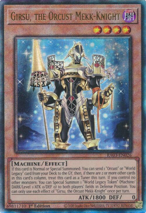 Girsu, the Orcust Mekk-Knight (UTR) [RA03-EN026] Prismatic Ultimate Rare | Deep Dive Games St. Marys
