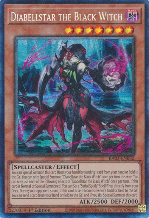 Diabellstar the Black Witch (CR) [RA03-EN032] Prismatic Collector's Rare | Deep Dive Games St. Marys