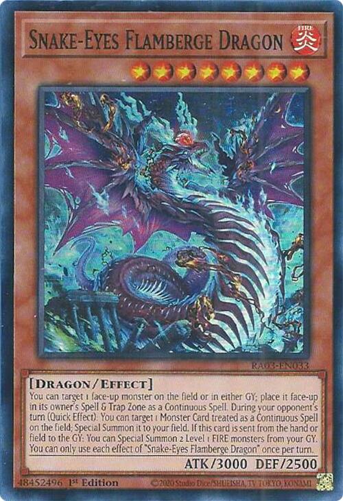 Snake-Eyes Flamberge Dragon [RA03-EN033] Super Rare | Deep Dive Games St. Marys